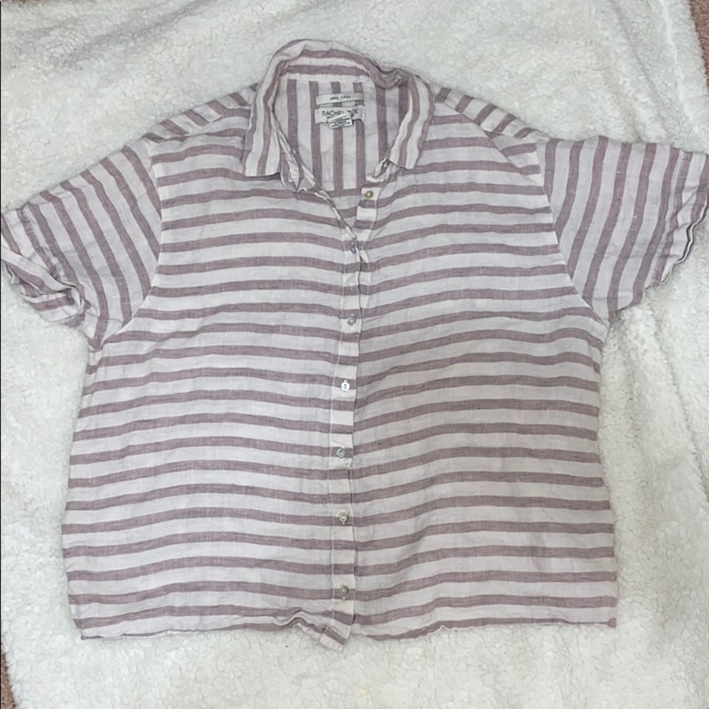 Women’s striped linen shirt